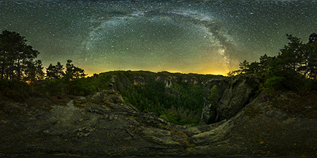 Sächsische Schweiz - Affensteine - Sandlochwächter 2 Astrofotografie