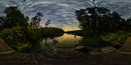 Briesen/Mark - Petersdorfer See - Petersdorfer See Nord Starrails Astrofotografie