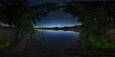 Sternenpark Westhavel - Kleßener See - Panorama
