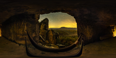 Sächsische Schweiz - Kuhstall - Schneiderloch Astrofotografie