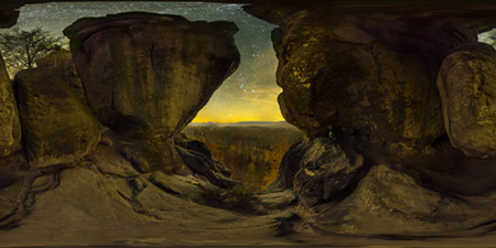 Sächsische Schweiz - Kuhstall - Wildensteinwand Aussicht Astrofotografie