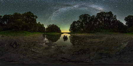 Kyritz - Obersee - Baumstumpf Astrofotografie