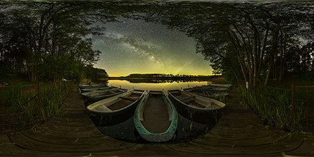 Gransee / Wolfsruh - Meseberg Dolchsee Boote Astrofotografie