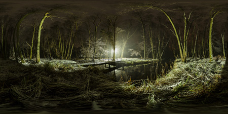 Oberhavel - Pölzer Fließ - Pölzer Fliess Brücke 1 Lampe