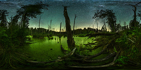 Schorfheide bei Liepe - D&uuml;sterer Possenberg Halbinsel 1 Astrofotografie