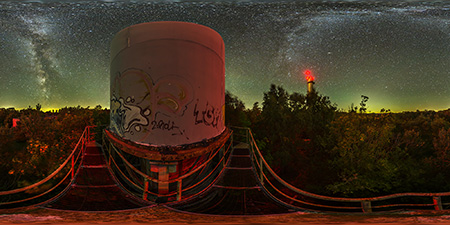 Sternenpark Westhavel - Rhinow Spionageturm Astrofotografie