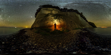 Rügen - Kieler Ufer Lampe Astrofotografie