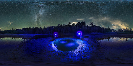 Calauer Bergbaugebiet - Tornow Moorgebiet 1 UV Astrofotografie