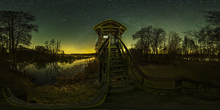 Unterspreewald - Wussegk Aussichtsturm 2 Astrofotografie