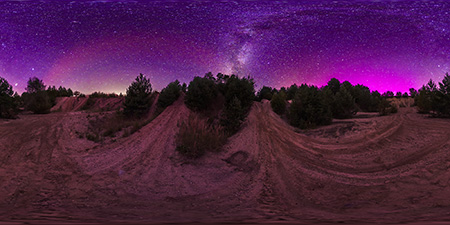 Wolfsruh / Gransee - Kieskuhle 1 Polarlicht Astrofotografie