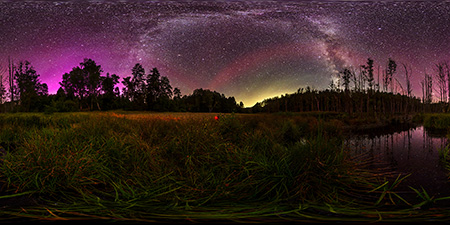 Wolfsruh / Gransee - Kleiner Rhin 3 Polarlicht Astrofotografie