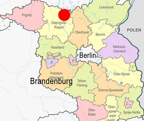 Rheinsberger Seen - Karte